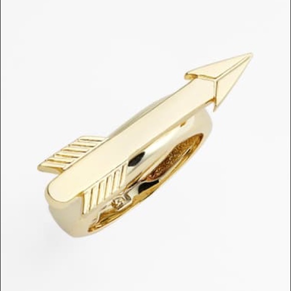 Ariella Arrow Ring Gold Size 6-8 Adjustable Nwt